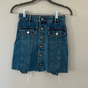Zara TRF Denim Mini Skirt Size XS